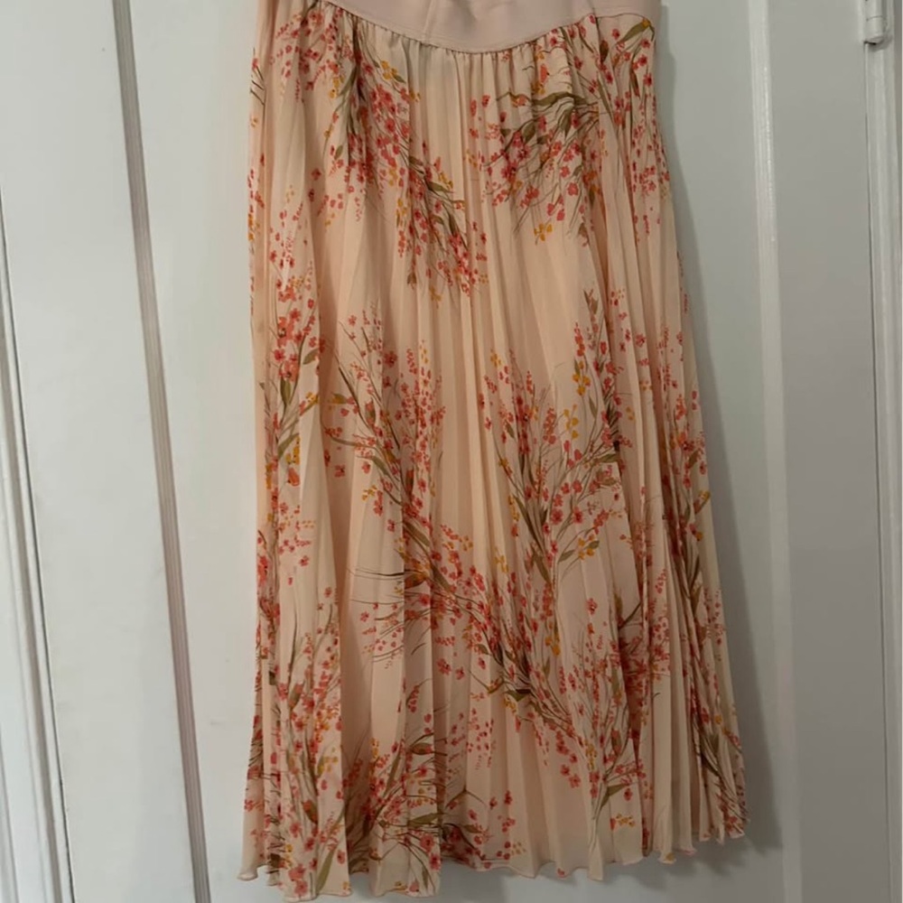 CeCe Floral A-Line Skirt - Pink Floral